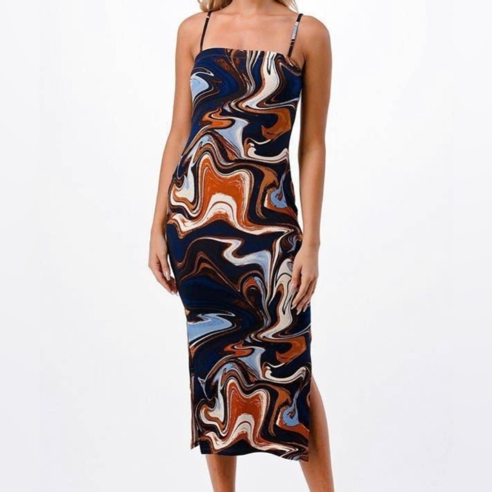 Marble colored dress